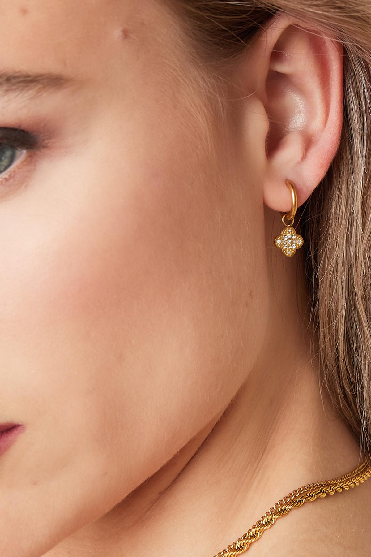 Sparkly Clover Earrings