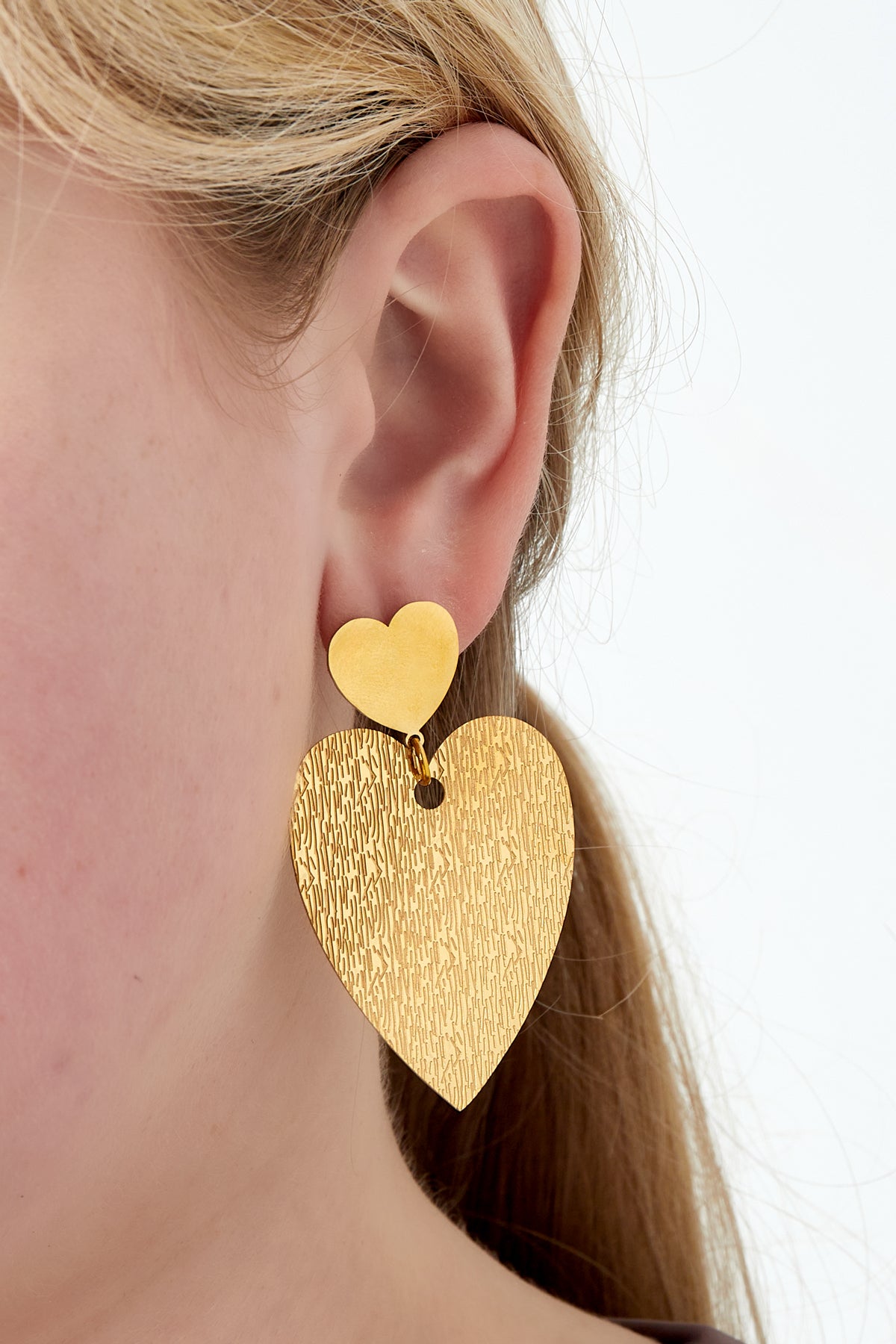 Big Heart Statement Earrings