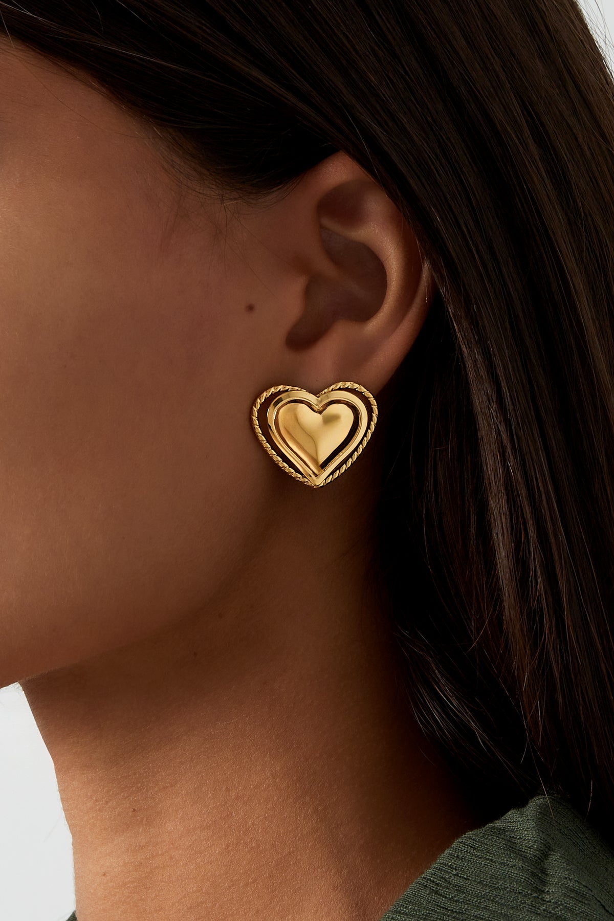 Heart Statement Earrings