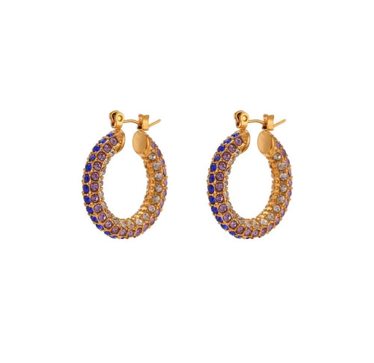 Strass Hoops - Multi