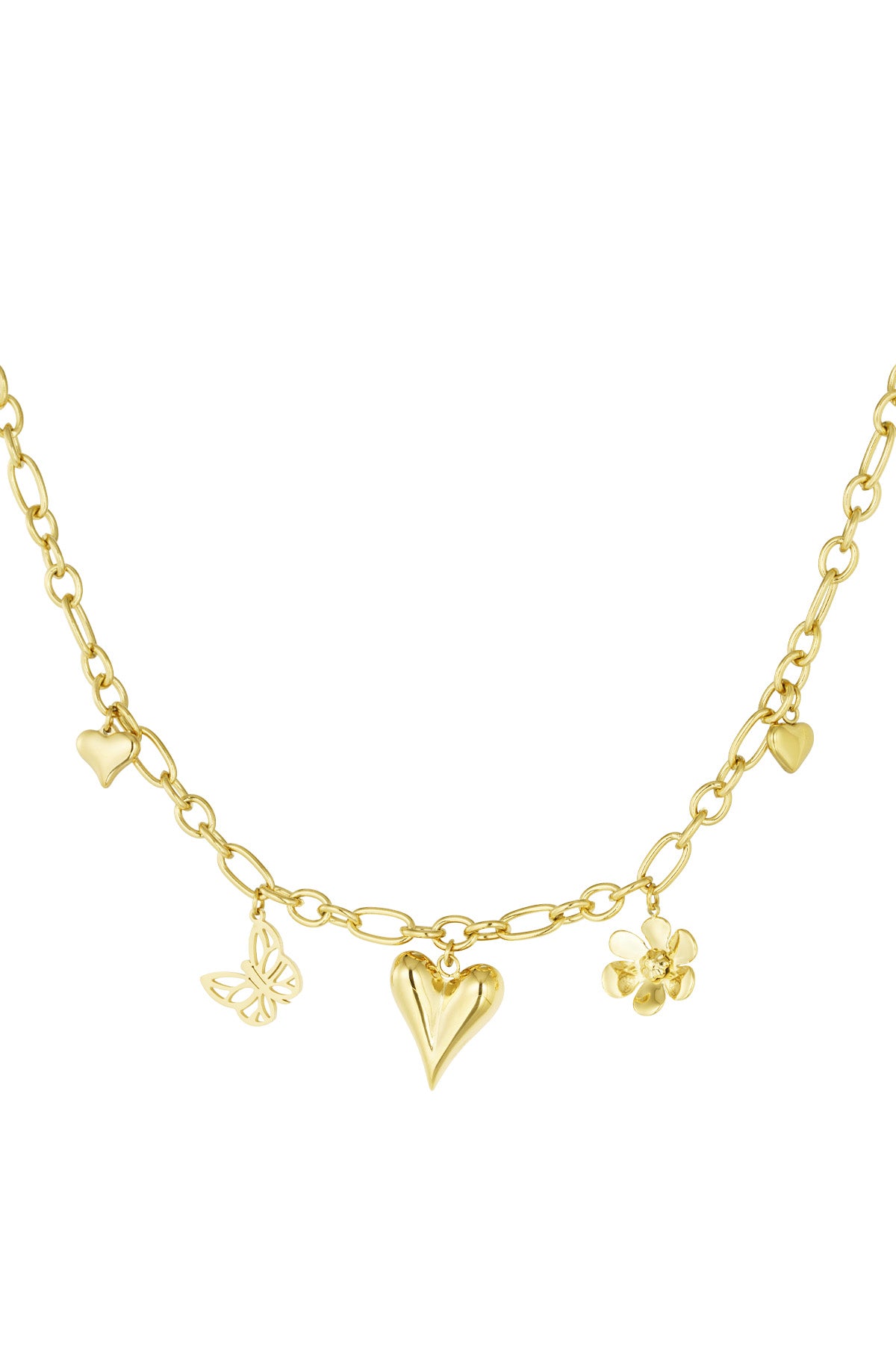 Girly Charm Necklace - Gold