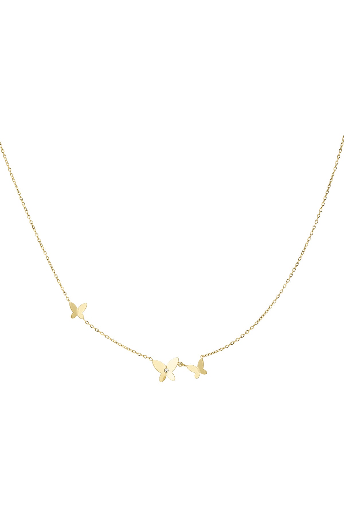 Fairytale Butterfly Necklace - Gold
