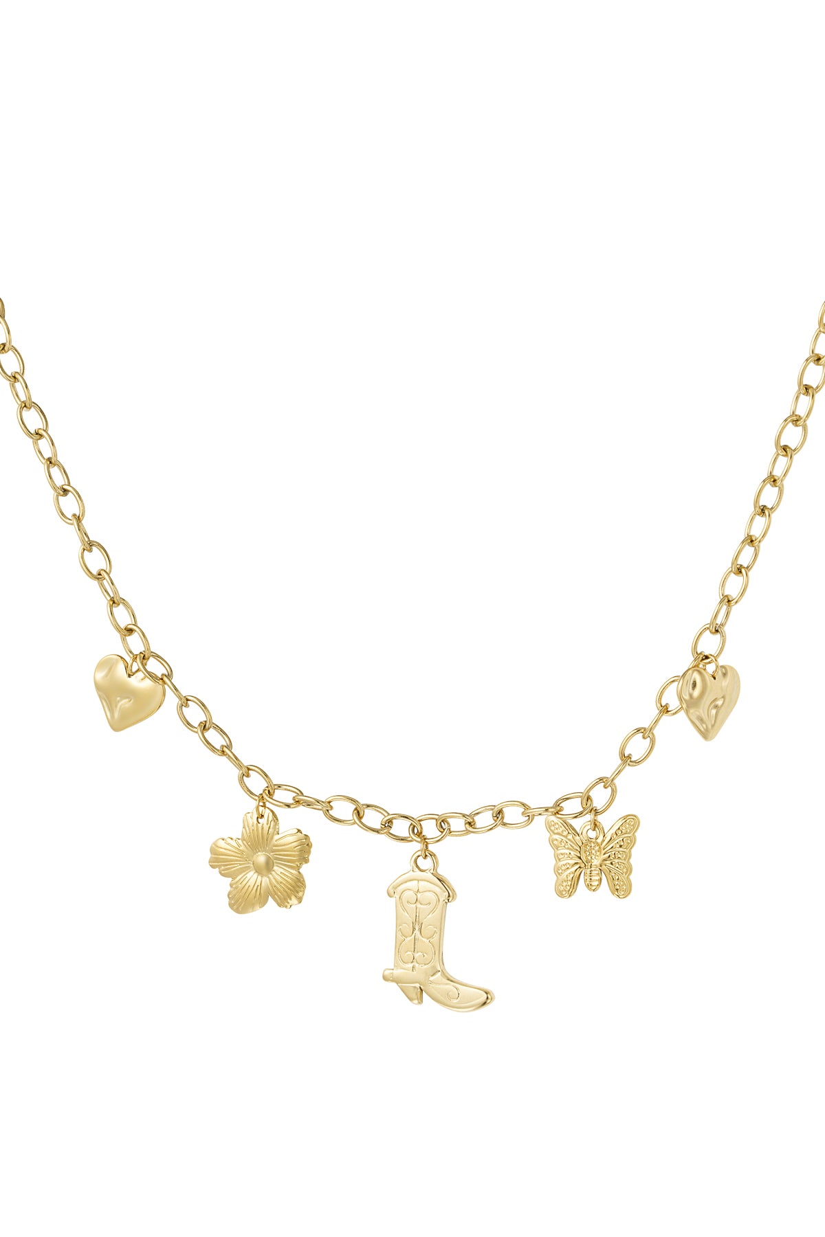 Kelly Charm Necklace - Gold