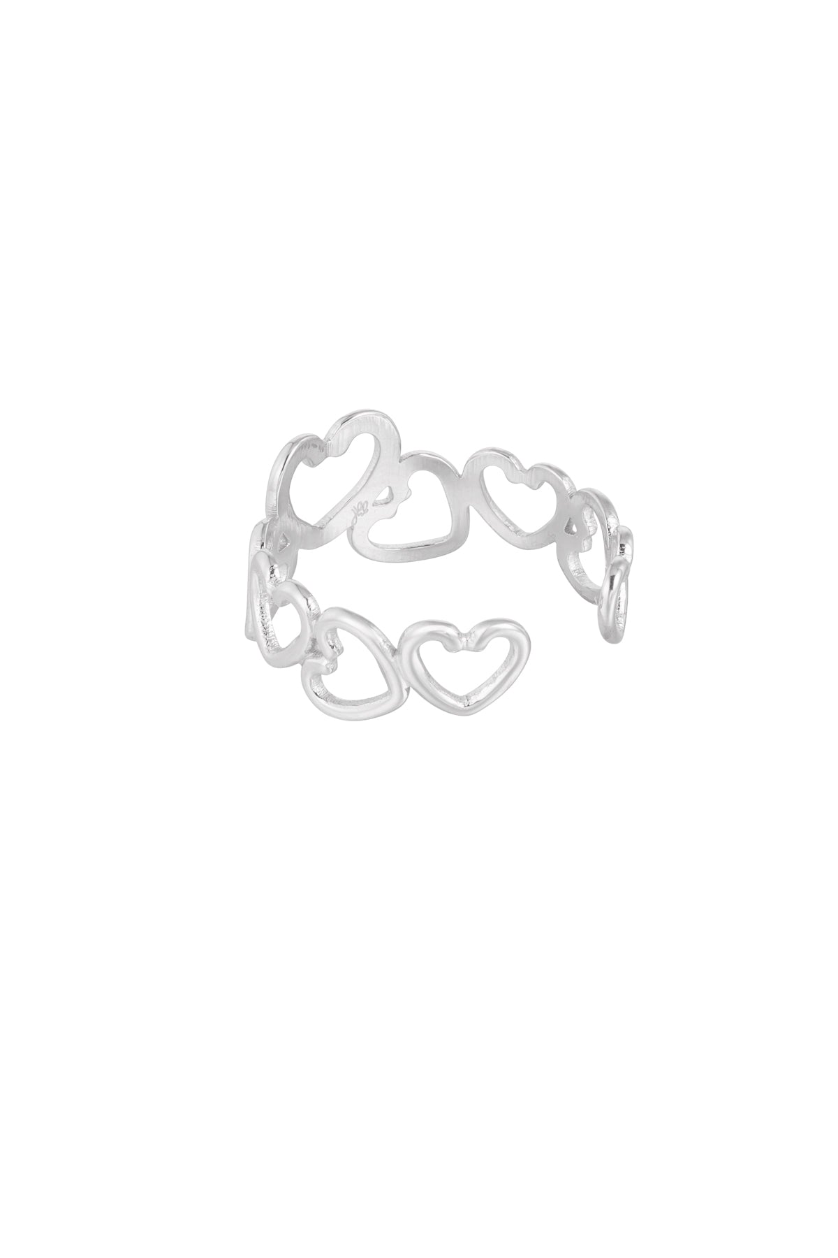 Linked Hearts Ring - Verstelbaar