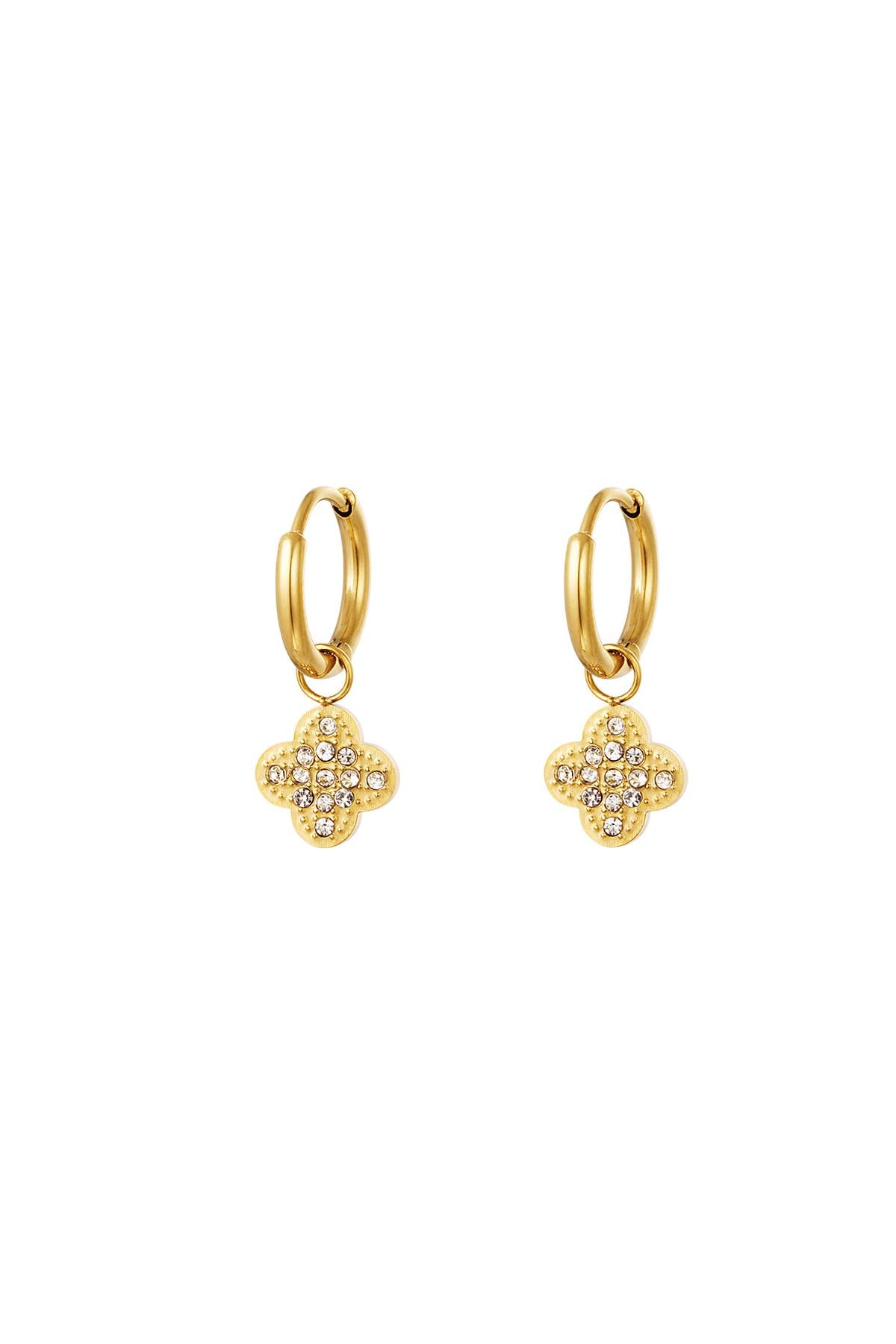 Sparkly Clover Earrings