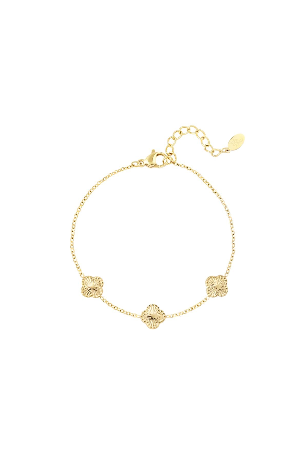 Mini Clover Bracelet - Gold