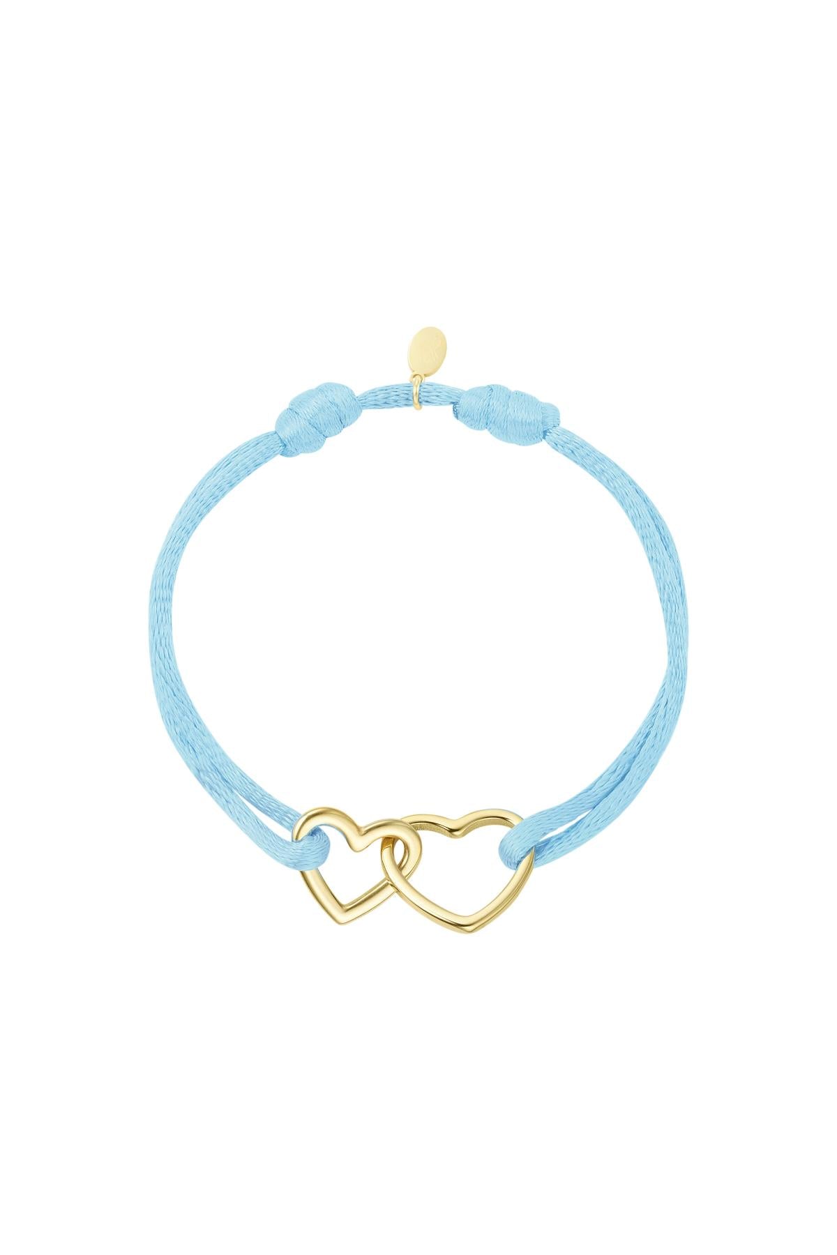 Satin Love Bracelet - Blue