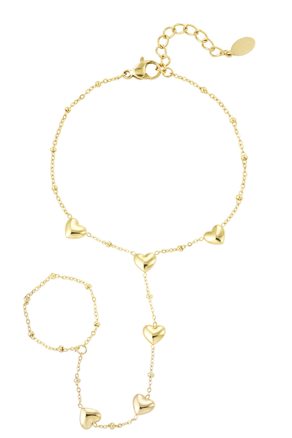 Heart Hand Chain - Gold