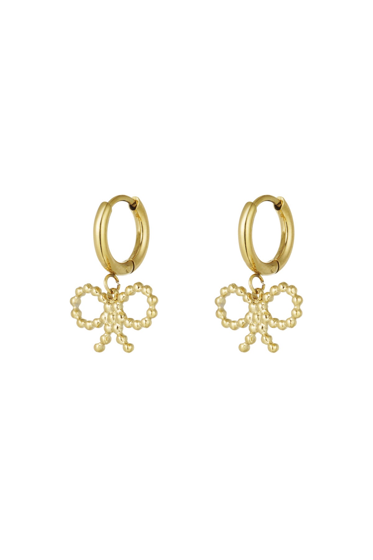 Bow Earrings - Gold
