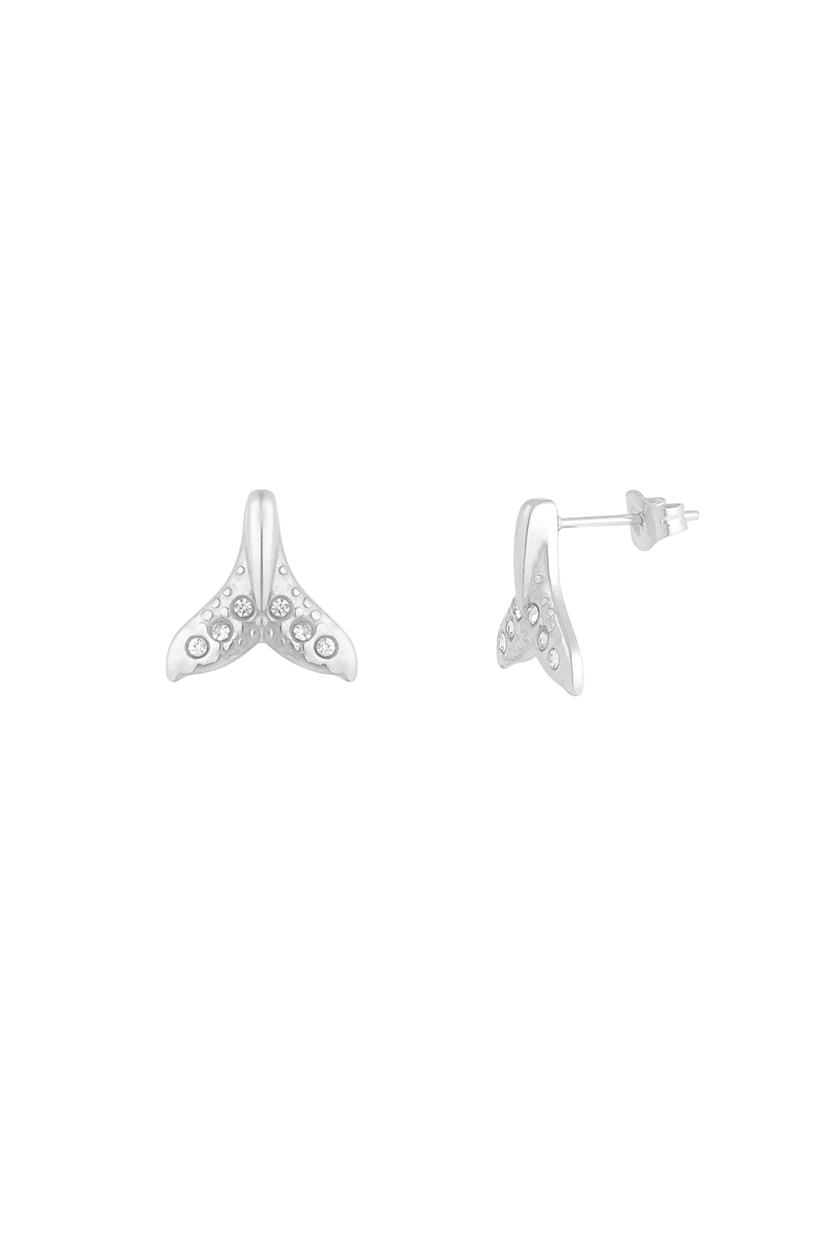 Mermaid Studs - Silver