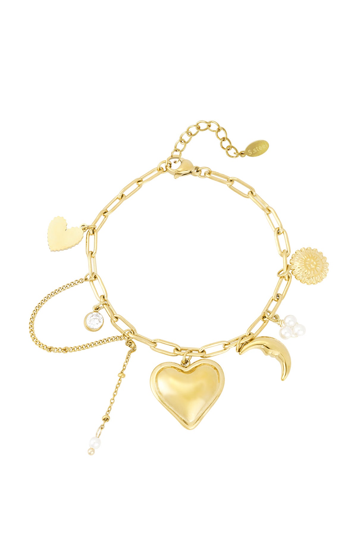 Moonlover Charm Bracelet - Gold