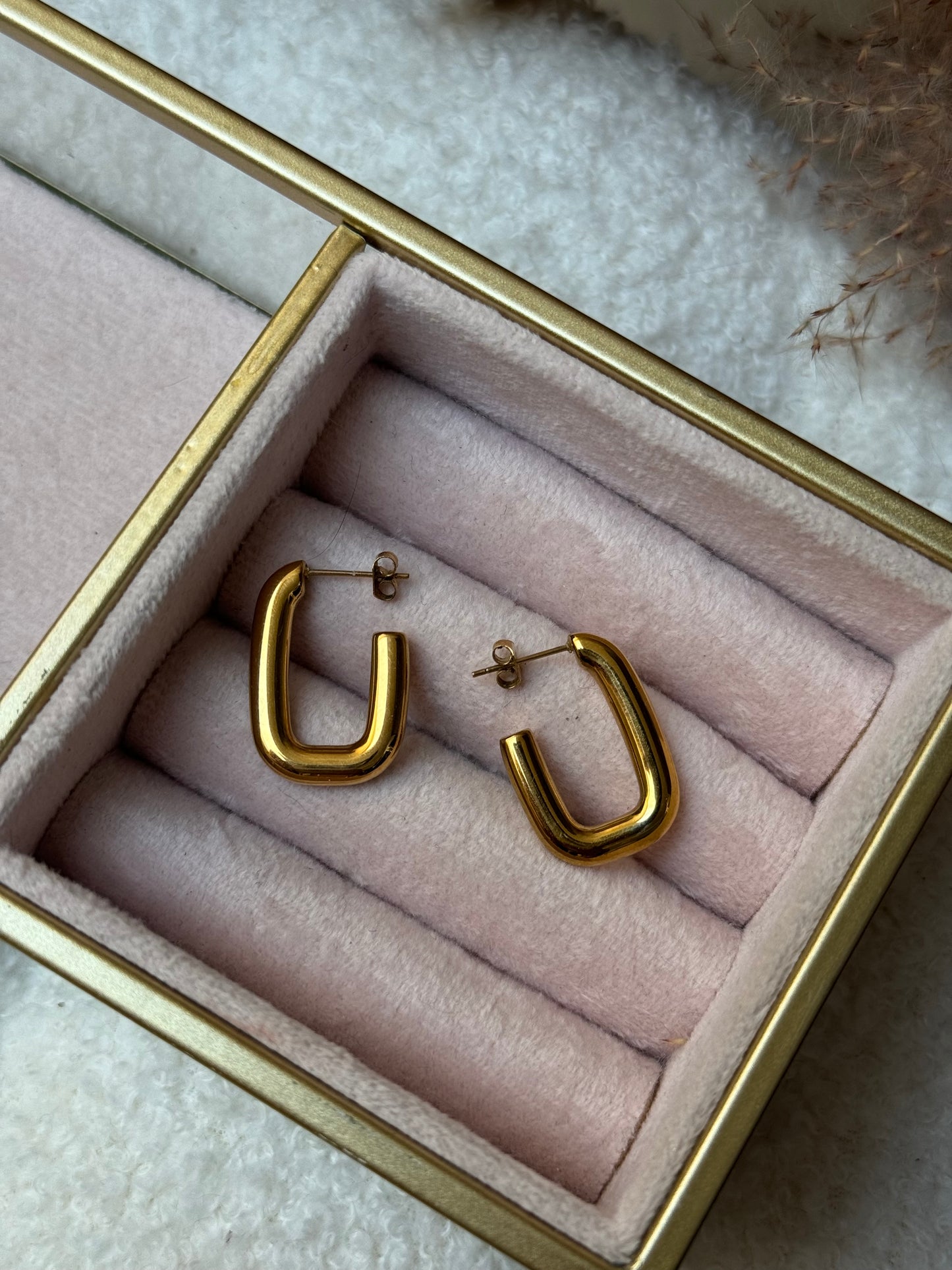 Bold Rectangular Hoops
