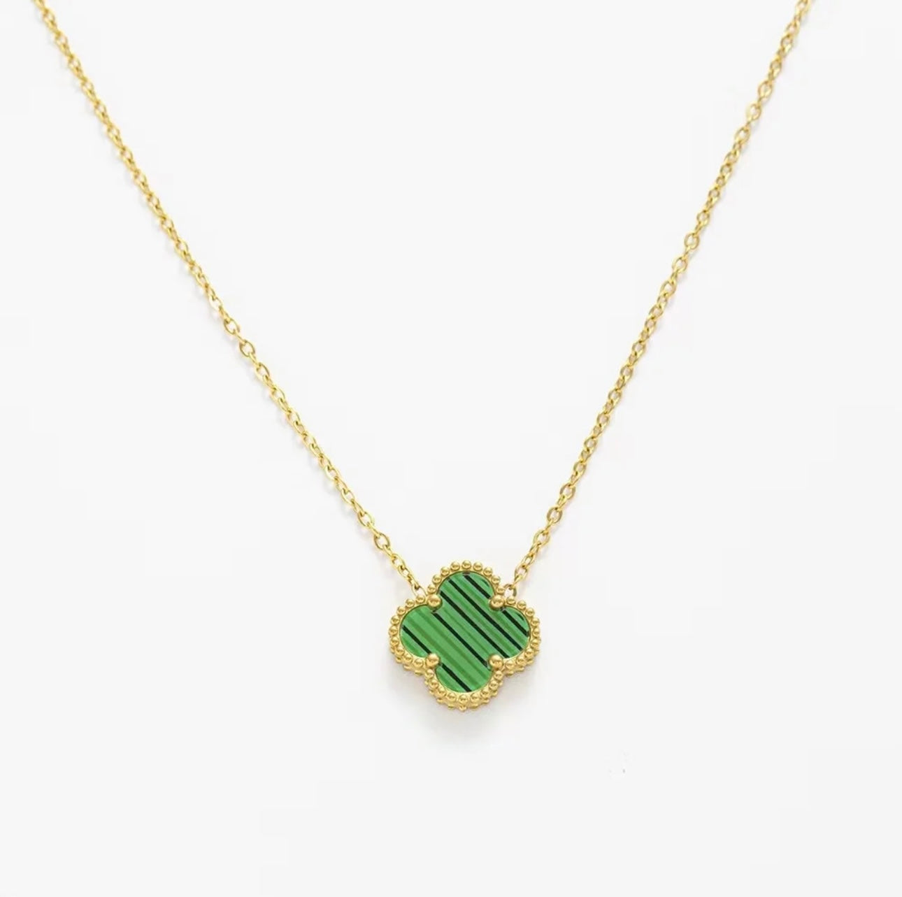 Single Lucky Necklace - Green