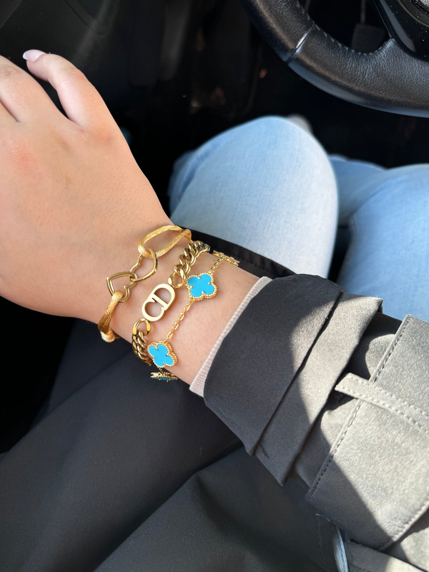 CD Chain Bracelet - Gold