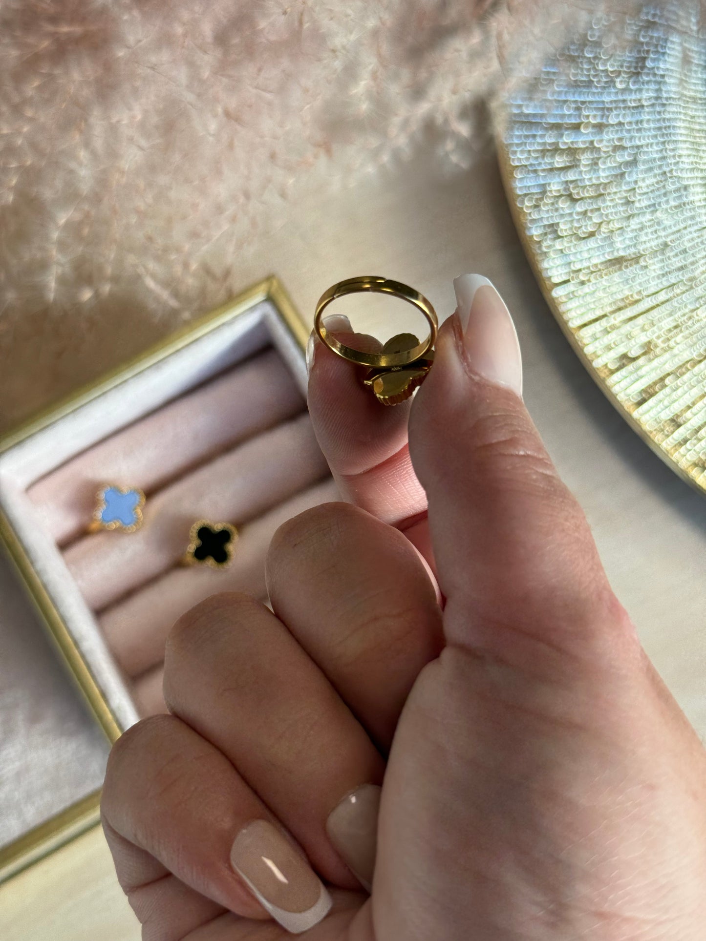 Lucky Clover Ring - Verstelbaar