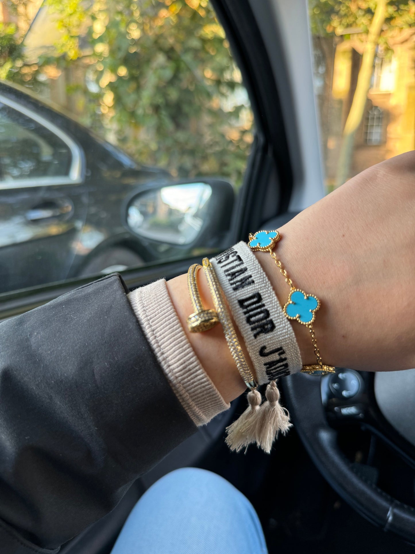 CD bracelet - White Luxury