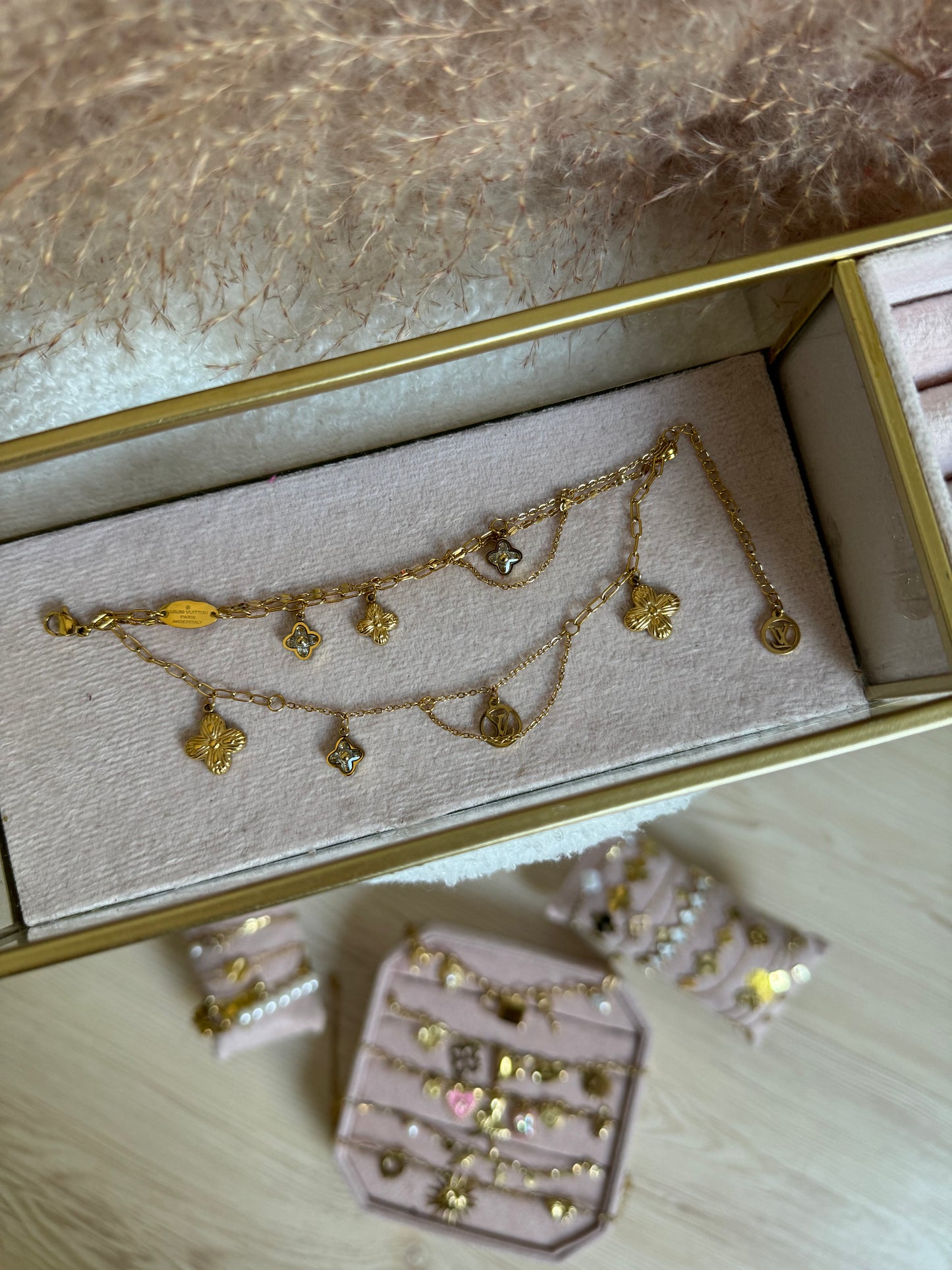 V Bracelet Clover - Gold
