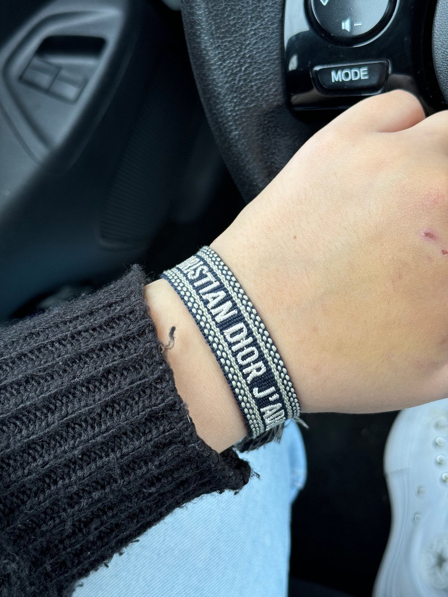 CD bracelet - Navy Beige