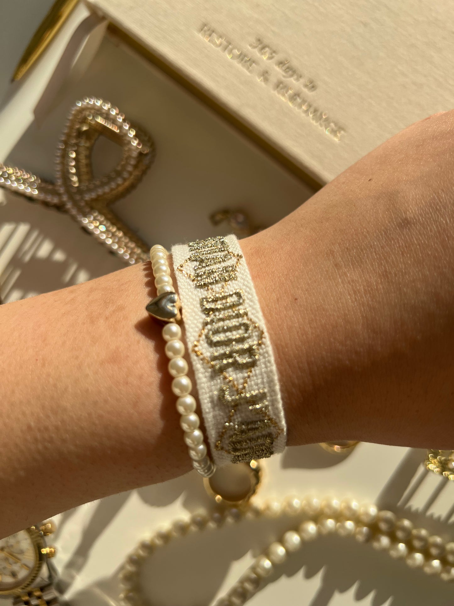 CD bracelet - Sparkle White (Special Edition)