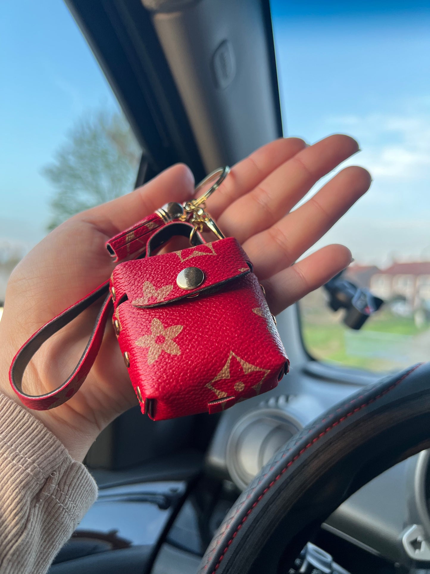 Airpods Key Chain - Red