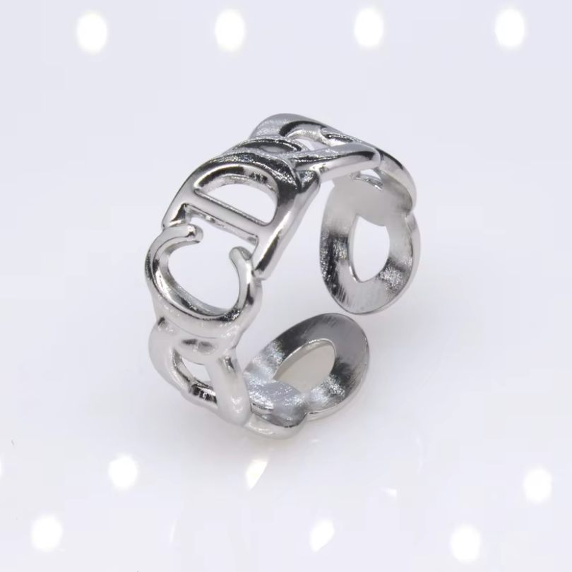 CD Ring Silver - Verstelbaar