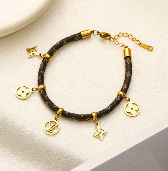V Charm Bracelet