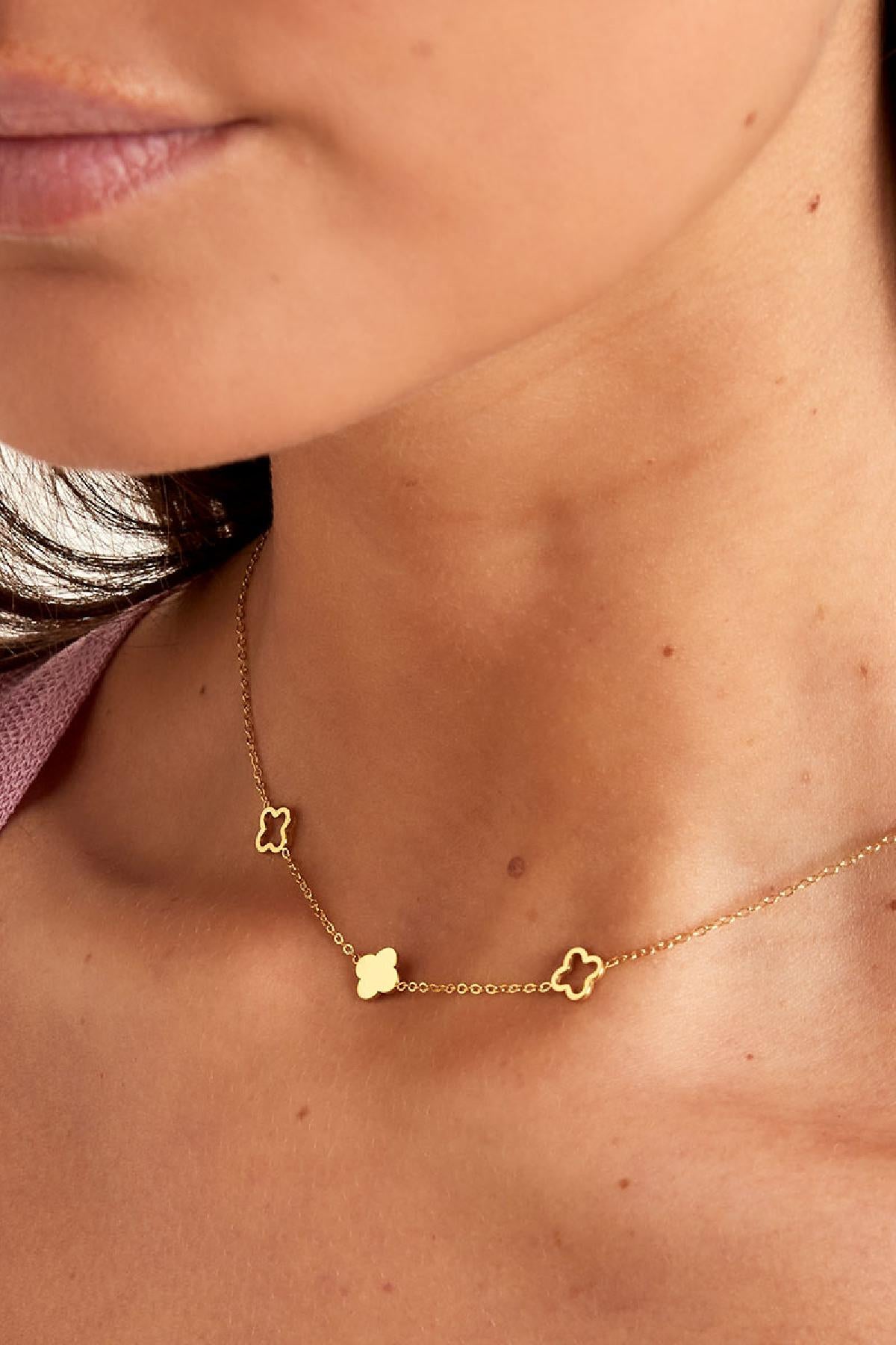 Mini Duo Clover Necklace