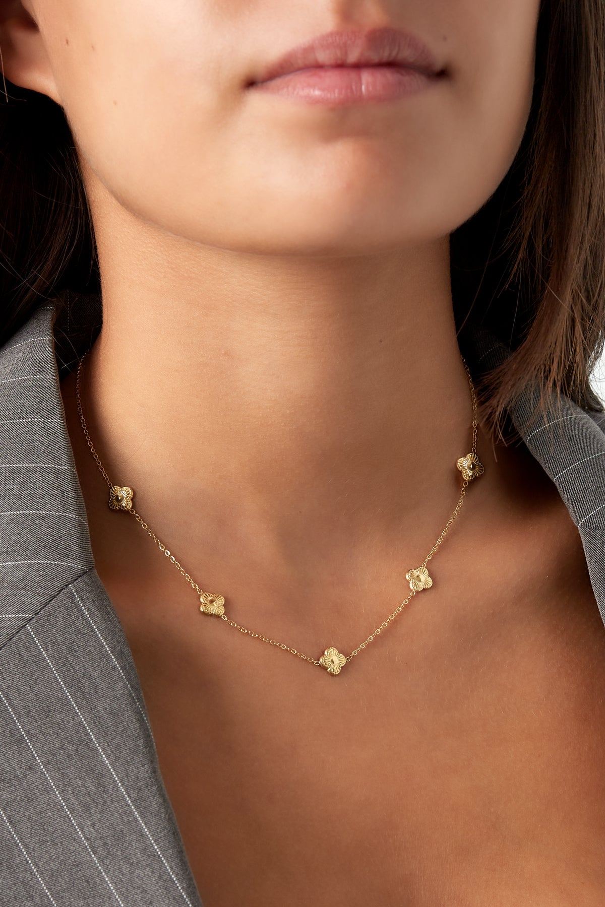 Multi Clover Necklace - Gold