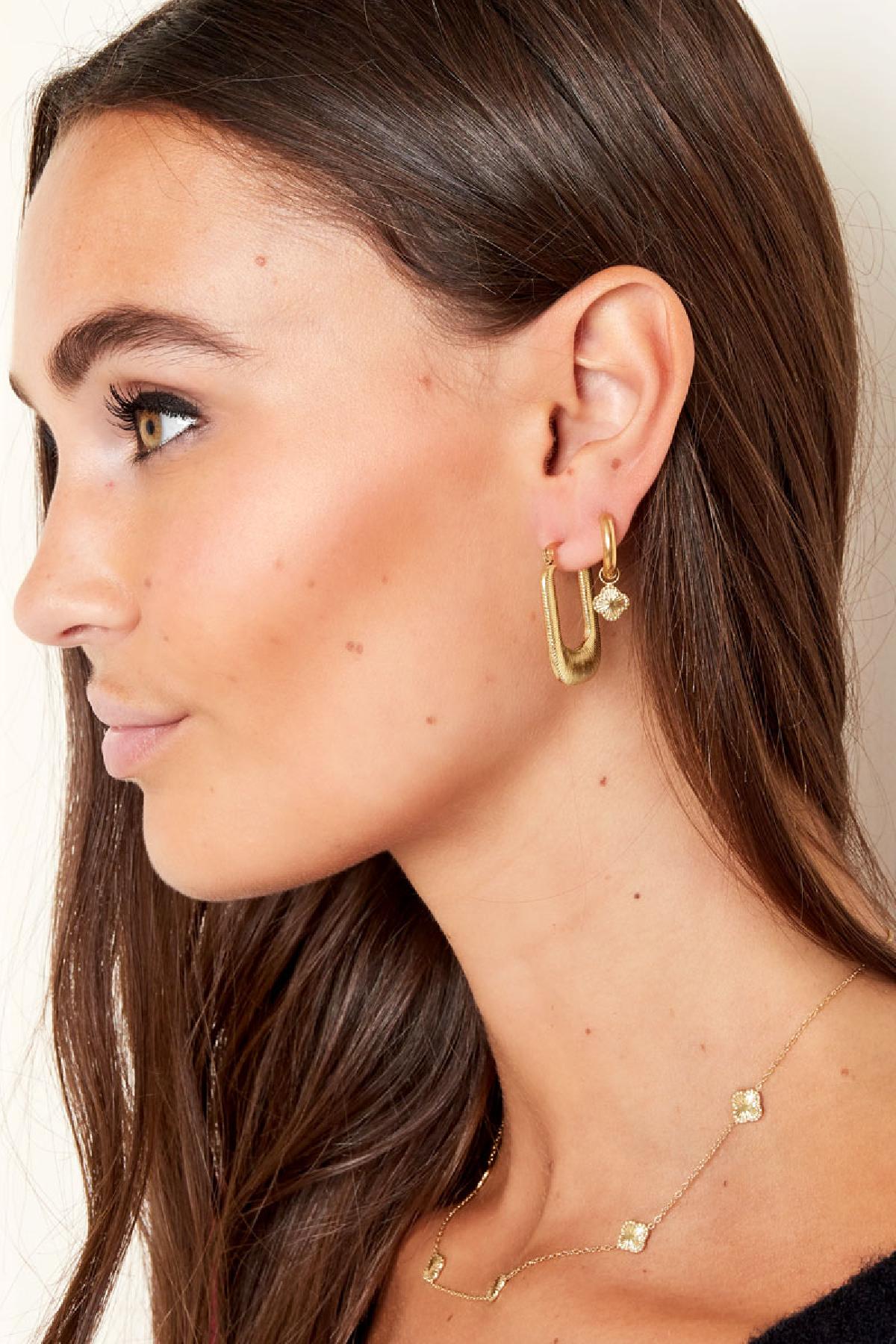 Mini Clover Earrings - Gold