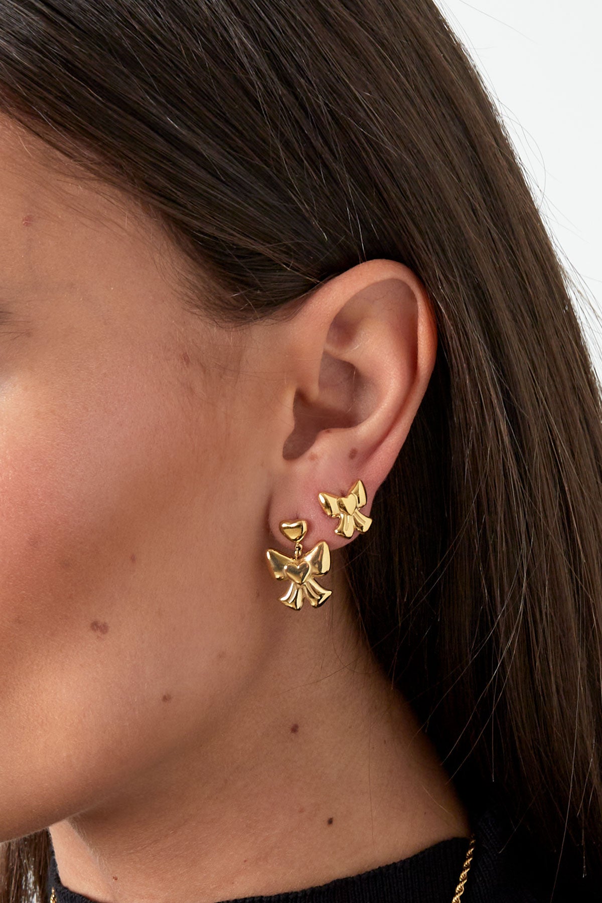 Heart Bow Earrings