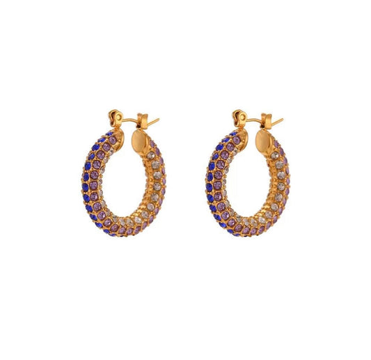 Strass Hoops - Multi