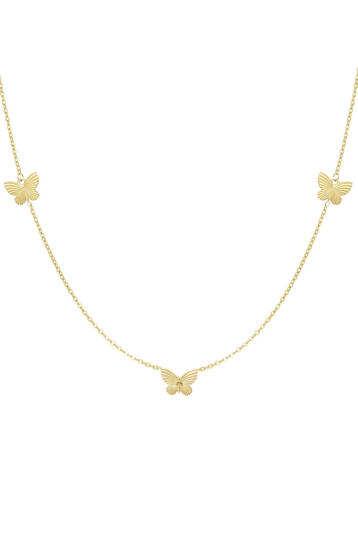 Multi Butterfly Necklace - Long