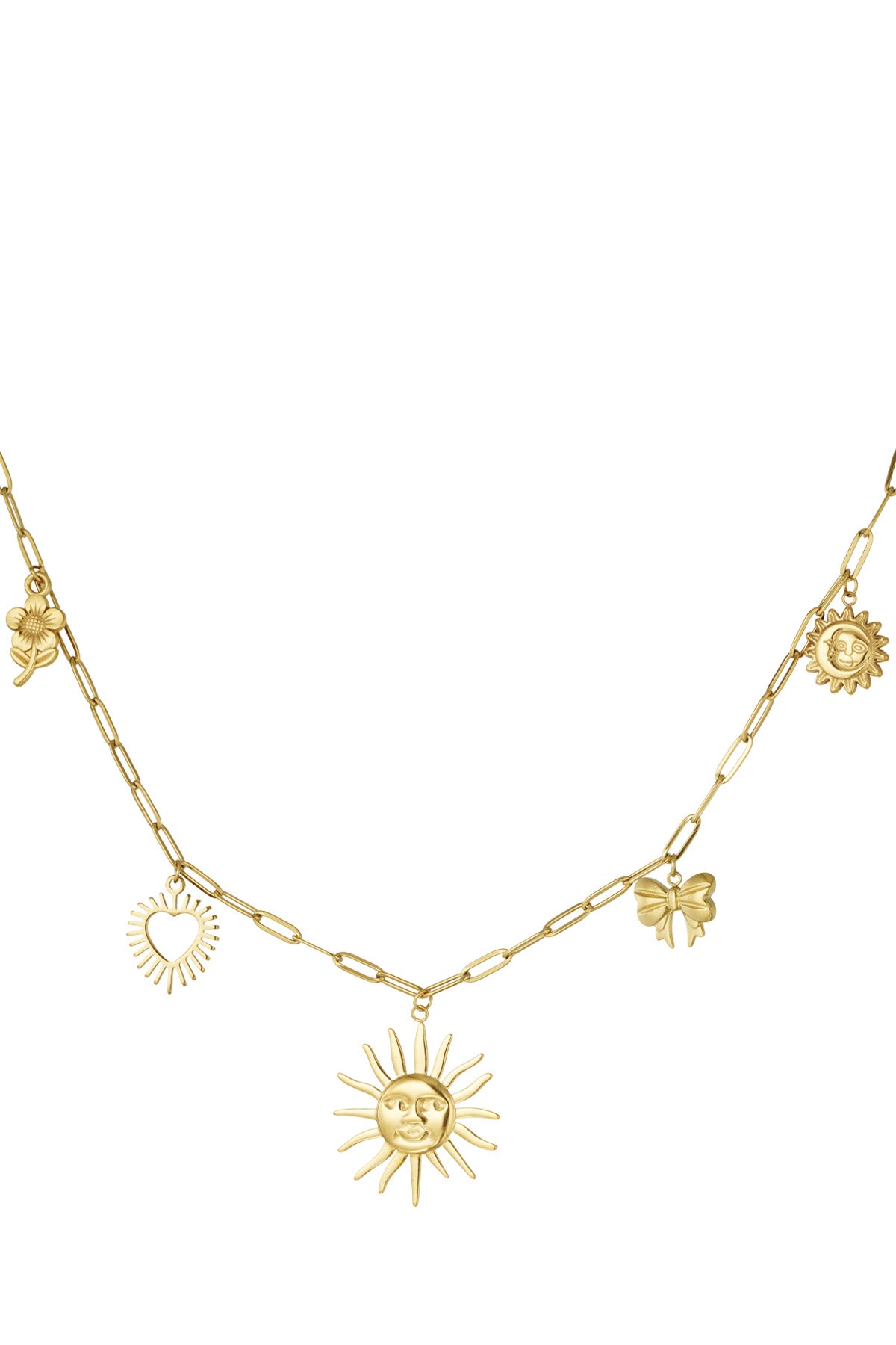 Sunny Charm Necklace - Gold