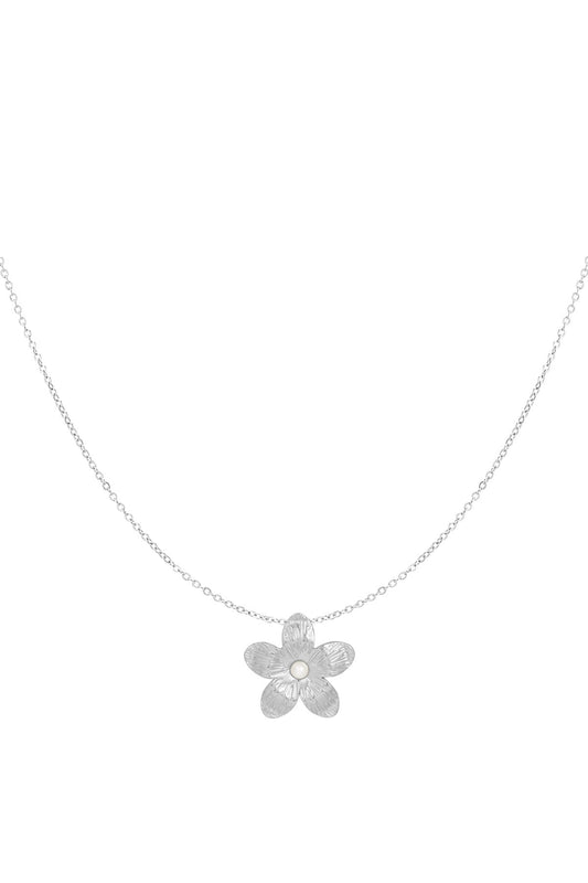 Flower Power Necklace - Silver