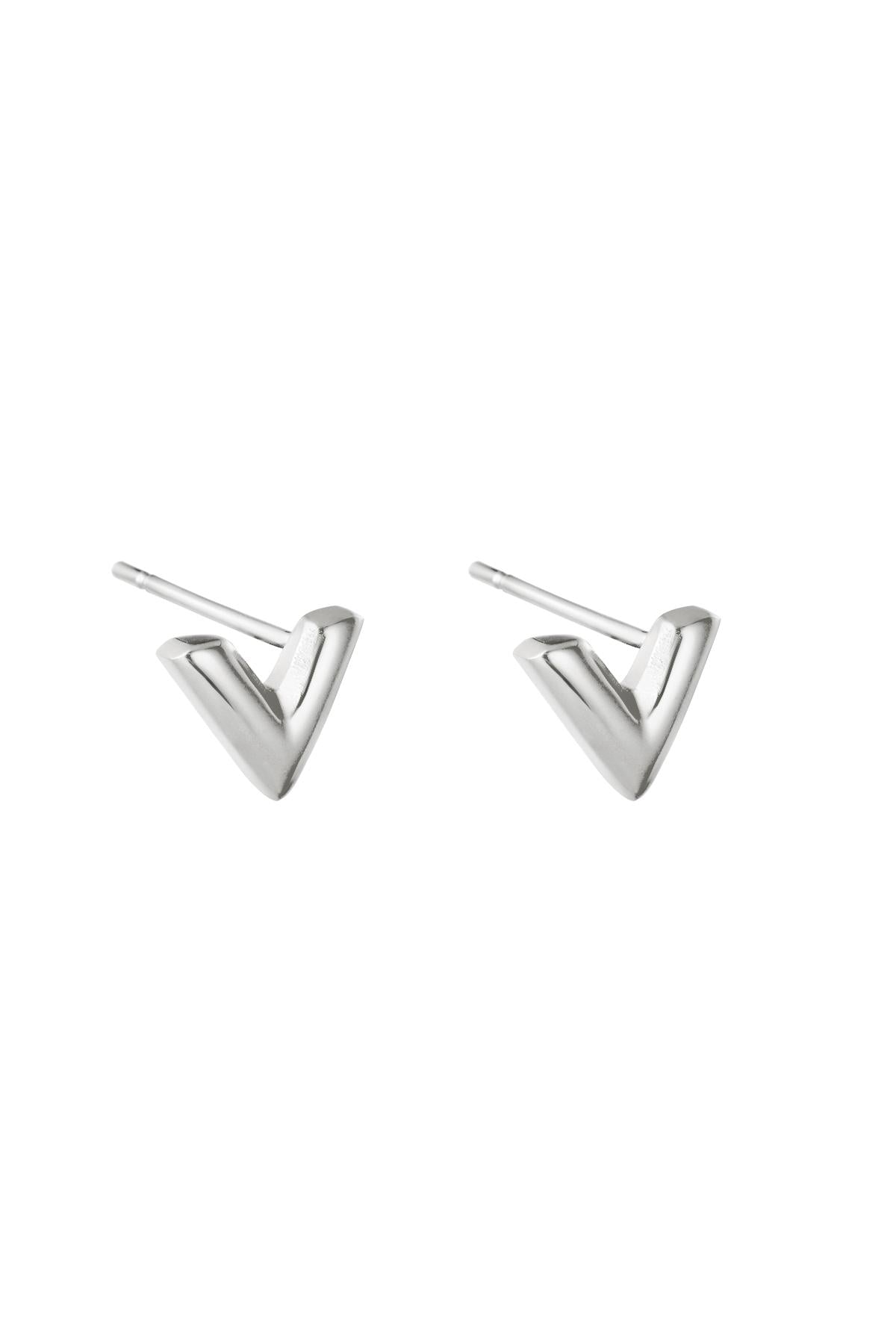 V Studs - Silver