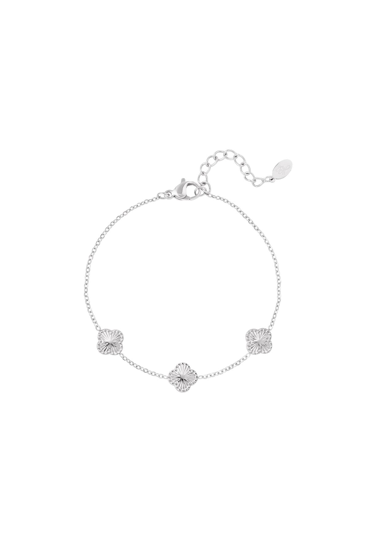 Mini Clover Bracelet - Silver