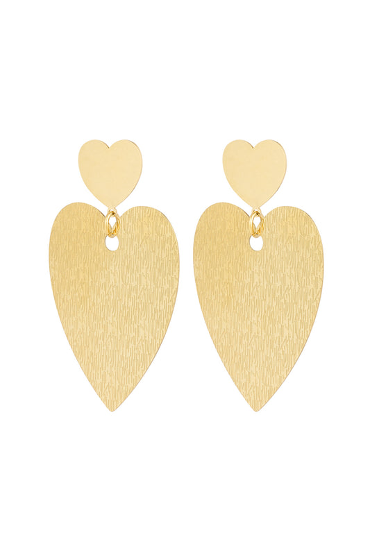 Big Heart Statement Earrings