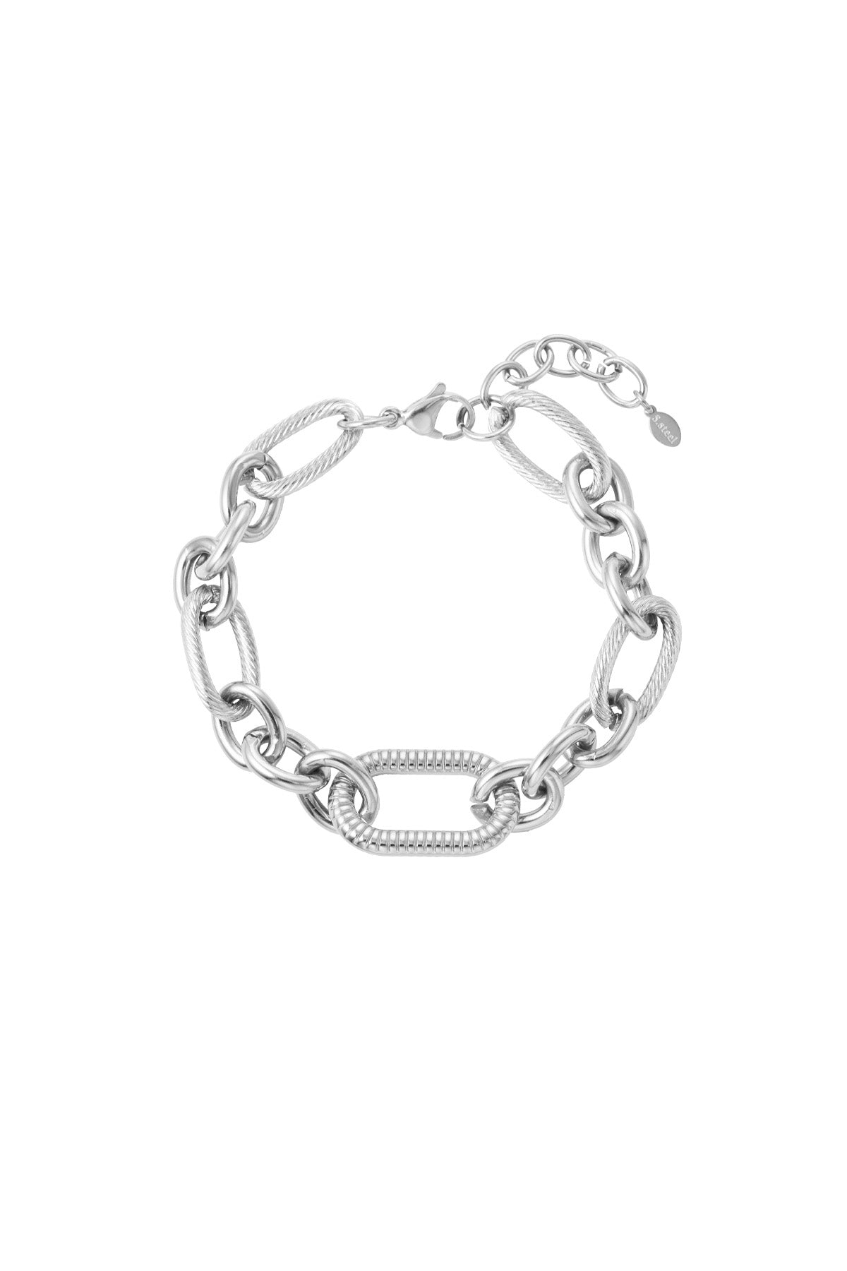 Chuncky Charm Bracelet - Silver