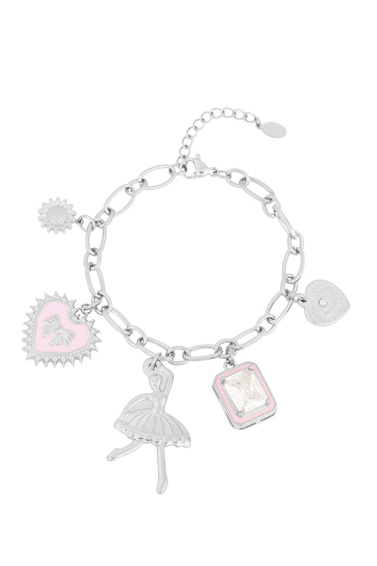 Ballerina Girl Bracelet - Silver