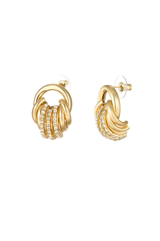 The Dinner Date Earrings - Gold