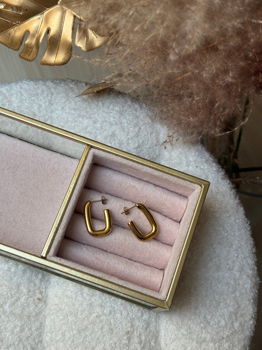 Bold Rectangular Hoops