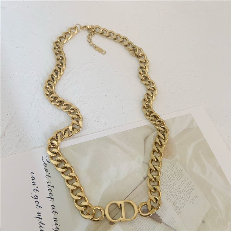 CD Chain Necklace - Gold