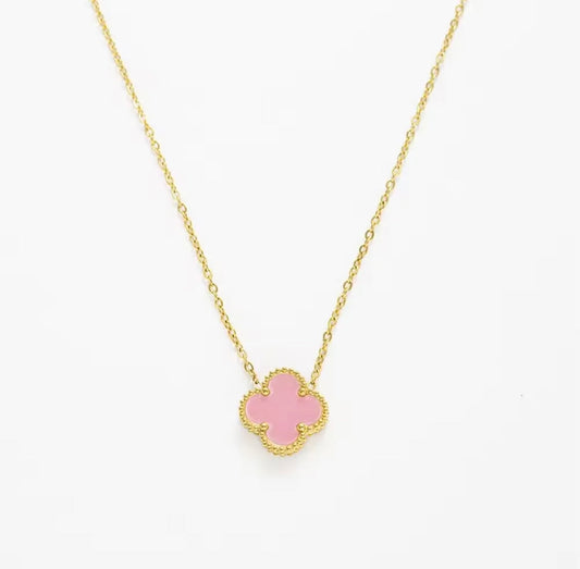 Single Lucky Necklace - Pink