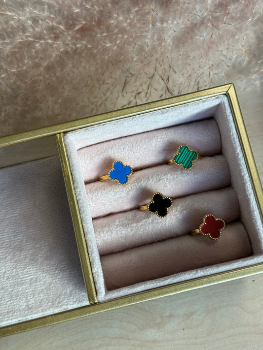 Lucky Clover Ring - Verstelbaar