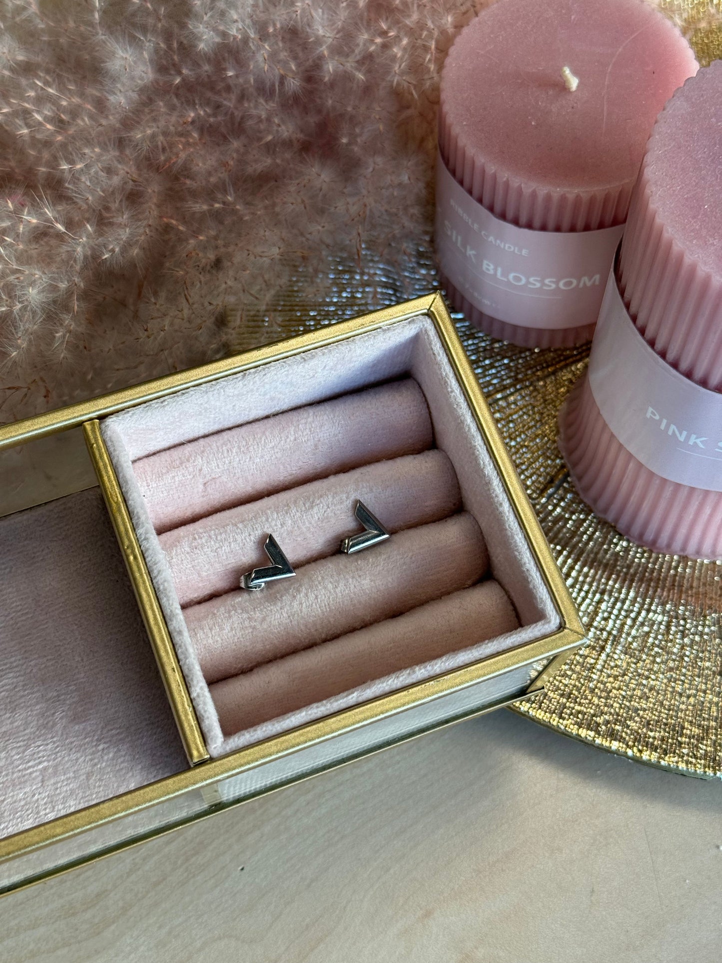 V Studs - Silver