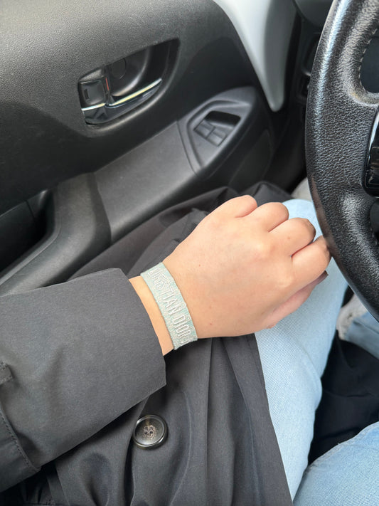 CD bracelet - Mint Marble