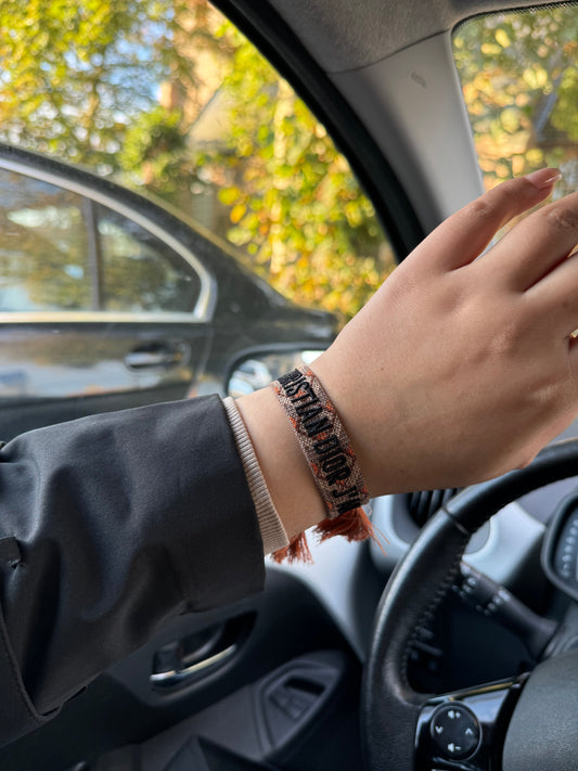 CD bracelet - Toffee