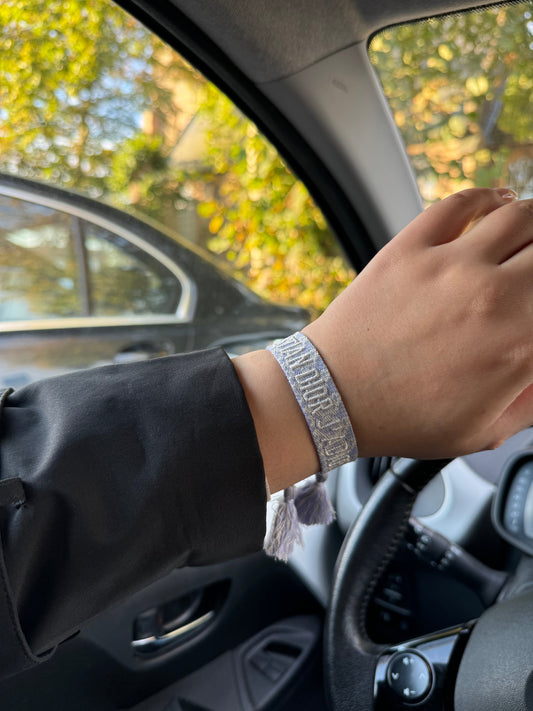 CD bracelet - Marble Purple