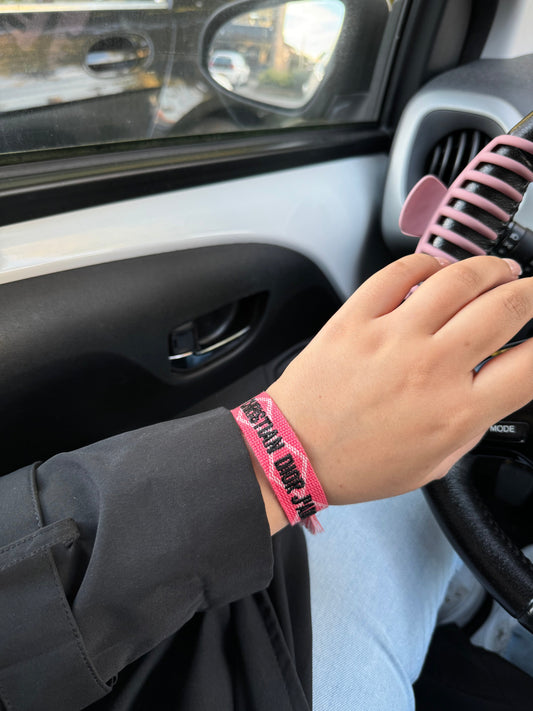 CD bracelet - Bubblegum Pink