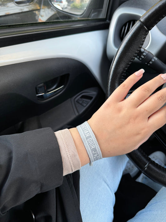 CD bracelet - Blue White